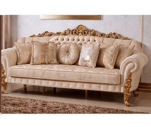 Juego de Sofás Modernos y Cómodos para el Hogar, Sofá de Lujo para Sala de Estar con Mesa de Centro y Taburetes Laterales, Muebles Elegantes para Sala de Estar, EE. UU. - Product Image 4
