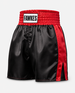 Shorts de boxe Fawkes 100% coton respirant à rayures noires et blanches, taille élastique, unisexe, vêtements de sport pour adultes, prix de gros, pas cher - Product Image 2