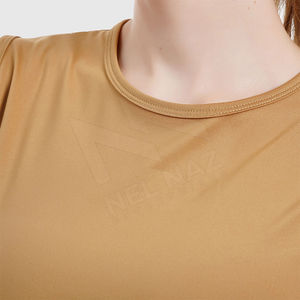 Camiseta sin mangas de alta calidad con cuello redondo para mujer, personalizada, de secado rápido, sin costuras, tejida, tallas grandes, OEM disponible - Product Image 5