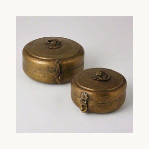 Handcrafted Metal Round Dry Fruits <b>Box</b> Set Stylish Customized New Design Luxury Food <b>Storage</b> <b>Box</b> Set For Sale - Product Image 1