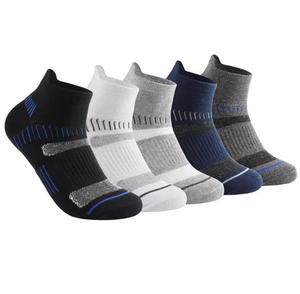 Men's Ankle <b>Socks</b> Solid Gray Knitted Breathable Polyester/Cotton Cuff Logo Sporty Sports Summer Standard Thickness - Product Image 3