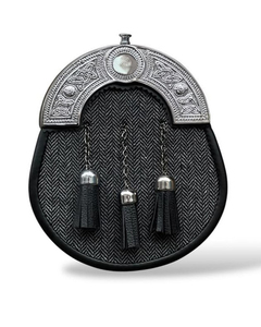 HIGHSAND REDSTONE Sporran Kilt for Men Premium Leather Quality Scottish Bovine Sporran with <b>Chain</b> Belt Kilt Accessories - Product Image 3