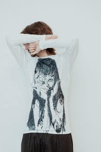 T-shirts pour hommes personnalisés, style vintage, double couche, impression sérigraphique DTG, manches longues, effet délavé, surdimensionnés, 280 grammes, streetwear - Product Image 3