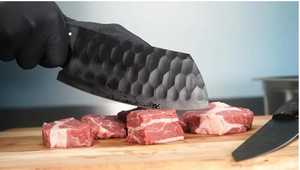 Handmade Stainless Steel <b>Knife</b> <b>Set</b> -5 Pcs Kitchen <b>Knife</b> <b>Set</b> With Leather Roll Bag With Wooden Handle 100% High Quality - Product Image 4