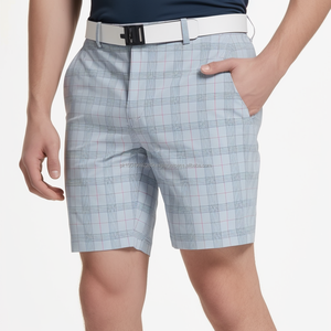 Short de golf personnalisé pour hommes Bermudas bleus avec décoration sublimée Entrejambe de 10 pouces Style décontracté Taille 6XL avec poches - Product Image 5