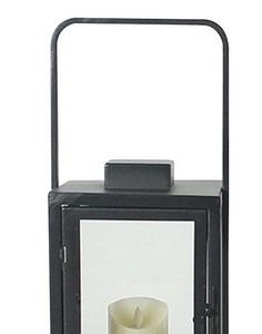 Venta al por Mayor de Fábrica: Farol de Metal y Vidrio con Acabado Negro Mate, Farol de Metal para Velas, Decoración de Interiores y Exteriores, Personalizable - Product Image 2