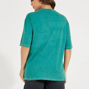 Diseña Tu Propia Camiseta Moderna para Mujer con Efecto Desgastado, Mezcla de Algodón Suave, Camiseta con Efecto Desgastado para Mujer, Atuendo Diario a la Moda - Product Image 2