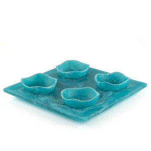 Juego de Tazones para Servir de Resina Hechos a Mano, Juego de Bandejas Decorativas para Frutas para Servicio de Mesa en Restaurantes y Hoteles - Product Image 2
