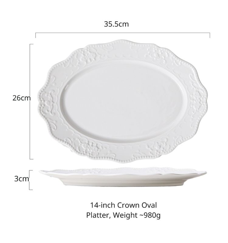 14 oval plate