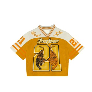Streetwear Collection Fans Wear American Football Jersey Sublimation Printing Boxy Fit Oversized Mesh American Football T-shirts - Product Image 1