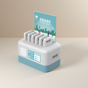 Station d'alimentation portable partagée à 6 ports Pratique Commercial QR <span class=keywords><strong>Code</strong></span> Location Charge Batterie externe partagée - Product Image 1