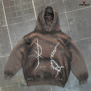 เสื้อฮู้ดผู้ชายคุณภาพดี ลดราคาพิเศษ ปักลายสวยงาม ผ้าฟลีซ อุ่นสบายสำหรับฤดูหนาว ผลิตจากผ้าฝ้าย 100% ดีไซน์กันแดด ขายดีอันดับต้นๆ - Product Image 3