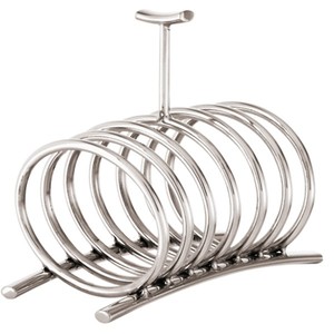 Newest Silver Metal Toast Holder Premium Stainless Steel <b>Rack</b> Elegant <b>Kitchen</b> Use and Stylish Dining Table Accessory - Product Image 1