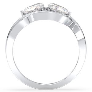 แหวนหมั้นเพชรโมอิสซาไนต์ดีไซน์คลาสสิก REYES Elegant เงินแท้ 925 ชุบทองคำขาว 14K 22K ของขวัญแต่งงาน เครื่องประดับชั้นดี - Product Image 6