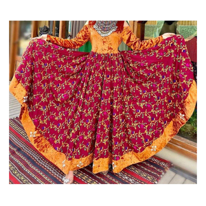 Vestido Largo Estilo Afgano para Mujer con Bordado a Mano Colorido para Bodas y Festivales - Product Image 1