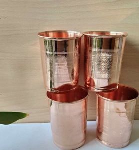 Verres à boire modernes en cuivre, élégants gobelets métalliques pour l'eau, les jus, les cocktails, durables, réutilisables, pour la cuisine, la salle à manger, le bar. - Product Image 2