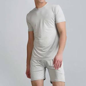 Conjuntos de Shorts Casuales de Punto Transpirables de Verano, Estilo Nuevo, para Hombre, Conjuntos de 2 Piezas, Camiseta de Manga Corta con Hombros Caídos - Product Image 4