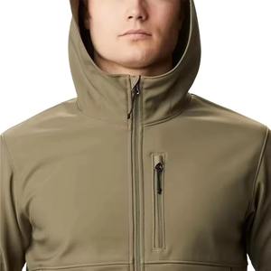 Veste softshell unisexe, imperméable, respirante, 100% polyester, hiver, décontractée, à capuche, coupe-vent, fermeture éclair, pour l'extérieur - Product Image 4