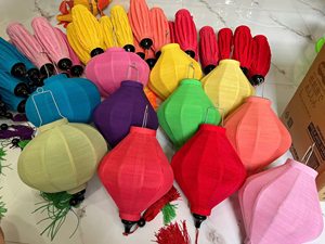Traditional Hoi An <b>Bamboo</b> Silk <b>Lantern</b> Handmade Hanging Decoration for Party Home Garden - Ms. Tarina - Product Image 5