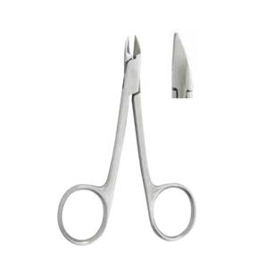 Professional Right-Handed Durable Tissue Cuticle Nipper Stainless Steel Sharp Blade Non-Foldable <b>Nail</b> Care Manicure Scissors - Product Image 1