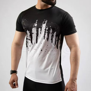 เสื้อยืดคอกลมสตรีทแวร์แบบซับลิเมชั่น ออกแบบโลโก้ของคุณเอง เย็บอย่างทนทาน สำหรับผู้ใหญ่ - Product Image 2