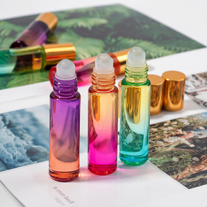 Gradient Rainbow Mineral Glass Bottle <b>Lipstick</b> Gold Cap Rollerball Waterproof Long Lasting Moisturizing Hydrating Fashion - Product Image 3