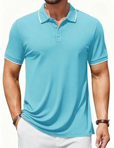 Camiseta Polo para Hombre, Camiseta de Algodón Suave y Transpirable, Camiseta Polo Elegante e Informal para Verano, Camiseta Polo con Estampado Personalizado a la Moda - Product Image 4