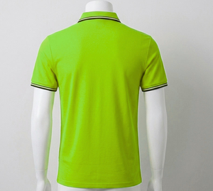 Polo en piqué pour homme avec logo personnalisé, respirant, en coton, manches courtes, polos de golf de haute qualité, polos de sport personnalisables - Product Image 4