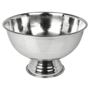 Seau à glace en acier inoxydable avec couvercle et pince, ensemble de bac à glace rond en métal argenté pour table - Product Image 3