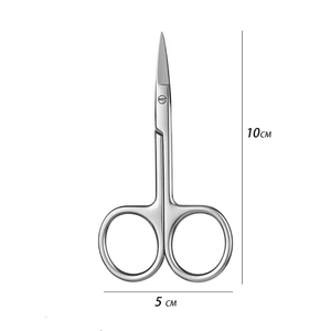 Ciseaux de manucure droits et sûrs en acier inoxydable pour la vente en gros, coupe-cuticules, ciseaux à sourcils ANAAIF - Product Image 3