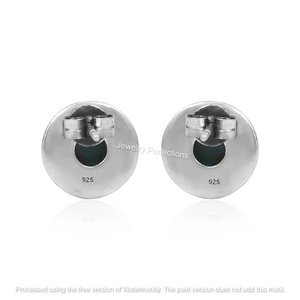 Pendientes de Turquesa de Arizona, Estilo Vintage, Plata 925, Engaste en Bisel, Joyería de Aleación, Pendientes Unisex de Moda - Product Image 3