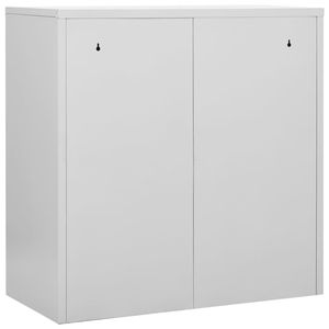 Ensemble de 2 casiers de rangement en acier gris clair et bleu - Product Image 5