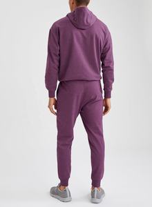 Conjunto Deportivo para Hombre de Alta Calidad, 100% Algodón, Felpa Sólida, Secado Rápido, Ecológico, Corte Regular, Sudadera con Capucha y Pantalones Jogger con Cierre de Cremallera - Product Image 3