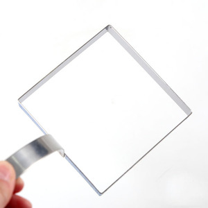 Molde de Acero Inoxidable para Huevos, Tostadas y Panqueques, 3 Formas Disponibles: Corazón y Cuadrado, 10 cm, Apto para Lavavajillas y Horno - Product Image 3