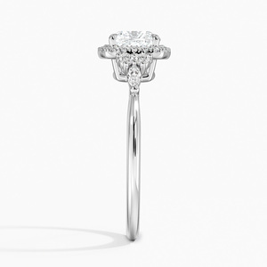 BOJ <b>Ring</b> 056 Cushion Cut <b>925</b> <b>Silver</b> Nadia Halo Diamond <b>Ring</b> 2ct D Color VVS1 Moissanite GRA Certified Low Price Wedding <b>Ring</b> - Product Image 3