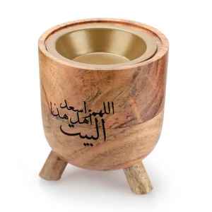 Nouveau Brûleur à Bakhoor en Bois d'Acacia, Meilleure Vente, Cadeau Festif Ramadan Aïd, Fait Main, Tendance Moyen-Orientale, Classique, Mabkhara Oud Mubkhar - Product Image 3