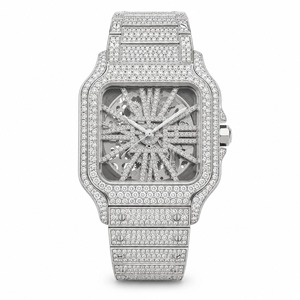 Luxury Stainless Steel Square <b>Diamond</b> <b>Watch</b> Analog Women's Timepiece Quartz Movement Bracelet - Product Image 6