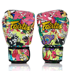 Guantes de Boxeo Profesionales Fairtex para Muay Thai, Ligeros, con Cierre de Correa Ajustable, Cuero Genuino, Guantes de Competición, Equipo de Entrenamiento - Product Image 1