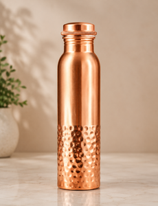 Ensemble de bouteilles d'eau en cuivre martelé finition noire - Artisanat traditionnel élégant et esthétique moderne personnalisable - Product Image 6
