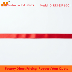 6mm Red Single Face Satin Ribbon Customizable Manufacturer 350 Meter Roll for Retail Packaging Holiday Displays Product <b>Bows</b> - Product Image 6