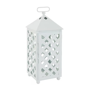 Latest Lattice Mesh Style Metal <b>Candle</b> Holder <b>Lanterns</b> in Different Colors and Sizes for Home & Patio Decoration - Product Image 5
