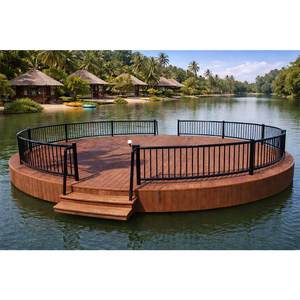 Plataforma Marina Flotante Redonda Compuesta para Parques Acuáticos, Lagos, Resorts y Muelles - Product Image 1