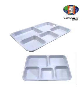 Plato de Plástico HIPS de 5 Compartimentos, Apto para Microondas y Ecológico, Marca LONGNEW |   Molde de Inyección de 4 Cavidades para la Fabricación de Bandejas para Servir Alimentos - Product Image 5