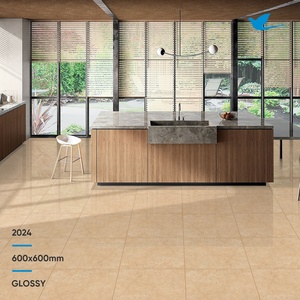 Home Floor 600X600mm Anti Slip Glossy Texture Carrelage de sol en céramique Carrelage de sol en porcelaine 600X600mm 60X120 cm - Product Image 2