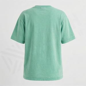 T-shirt vintage délavé à l'acide, motif graphique personnalisé, en coton pur épais, coupe oversize, vêtement tricoté, couleur personnalisable, tendance - Product Image 2