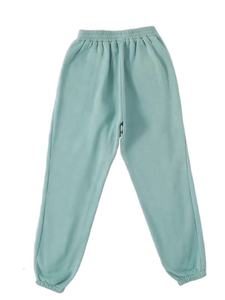 <b>Women's</b> Solid Color Fleece <b>Harem</b> <b>Pants</b> Mid Waist Elastic Loose Fit Full Length Casual Spring Style Plain Dyed Cotton Trousers - Product Image 2