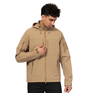 Chaqueta de Trabajo Estilo Safari para Hombre, Color Verde Oliva, con Capucha, Resistente al Viento, Cierre de Cremallera y Múltiples Bolsillos, Corte Regular, para Invierno - Product Image 5