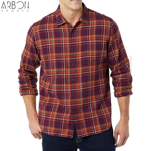 Camisas de Franela Hechas a Mano, Nuevas, de Manga Larga, Multicolores, Color Borgoña, con Bolsillos Delanteros en el Pecho, Buena Venta, Nuevo Ingreso, Mejor Precio - Product Image 4