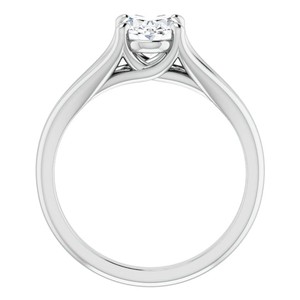 Oval Cut 7x9mm Moissanite <b>Solitaire</b> Engagement Wedding Promise <b>Ring</b> 925 Sterling <b>Silver</b> Gold Plated Luxury Prong Set Third Party - Product Image 3