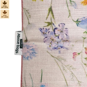 Pochette de maquillage en coton et jute laminé, trousse de maquillage de voyage, 21x17x6 cm, logo personnalisé, vente en gros, OEM, marque privée, modèle SNC136A - Product Image 4